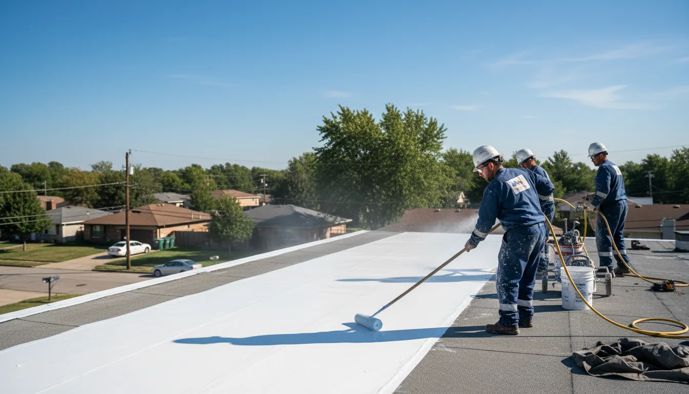 Commercial roof coating in Rensselaer Falls, NY near me